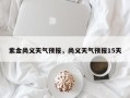 紫金尚义天气预报，尚义天气预报15天