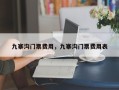 九寨沟门票费用，九寨沟门票费用表